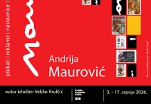 3. srpnja ’26. otvara se u Zagrebu izložba “Andrija Maurović: plakati, reklame, naslovnice 1921. – 1979.”